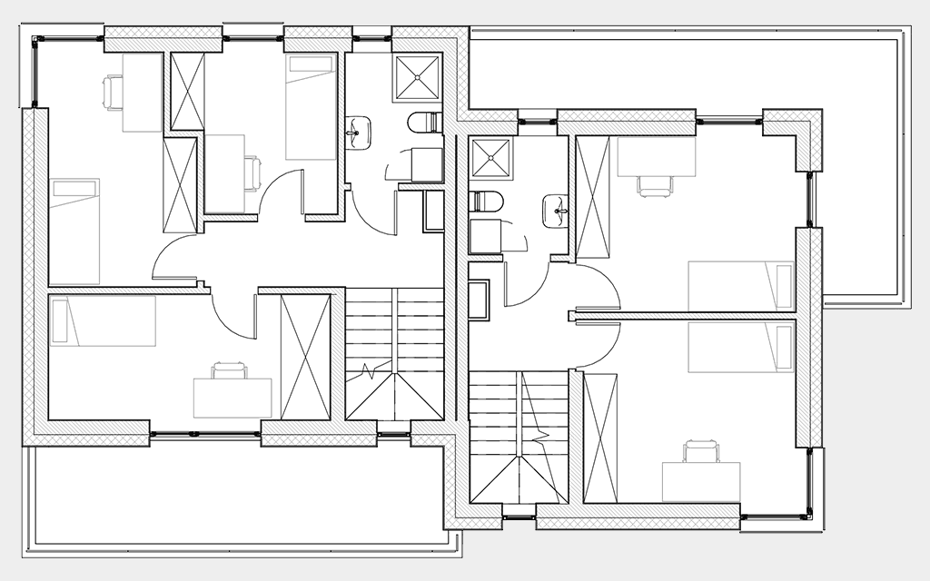Budynek CD, rzut I piętra