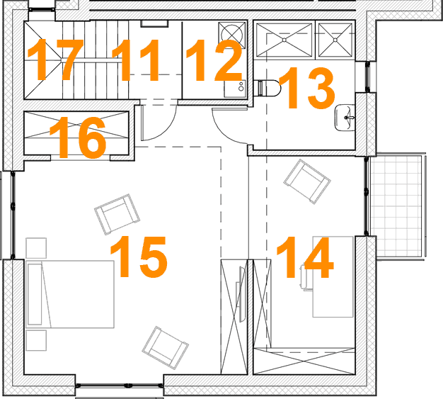 Lokal A, rzut II piętra