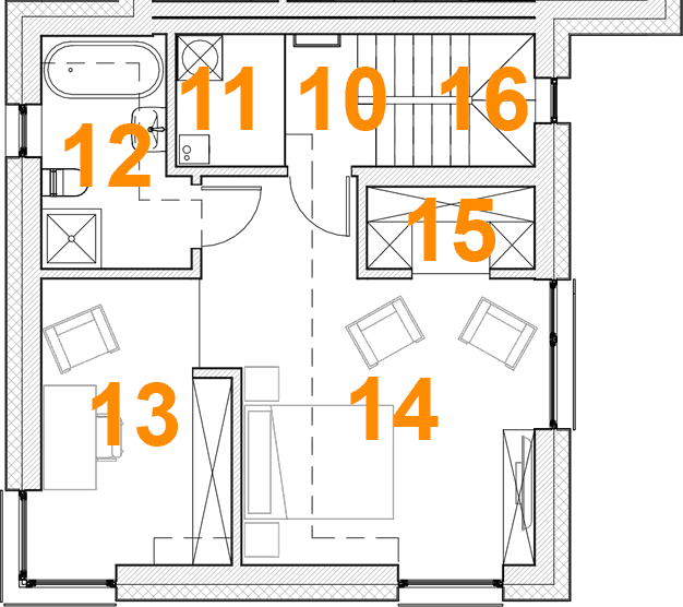 Lokal D, rzut II piętra